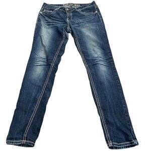 YMI Womens Dark Wash Blue Jeans Size 13 Flaw READ​​​​​